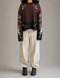Zangetsu Ombre Acid Wash Long Sleeve waffle tee